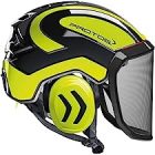 Casco PFANNER Protos Integral Forest senza sottogola Nero e Giallo Fluo 